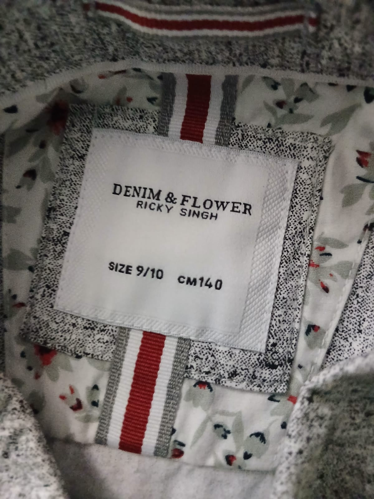 Camisa De Niño Denim & Flower 9-10 años
