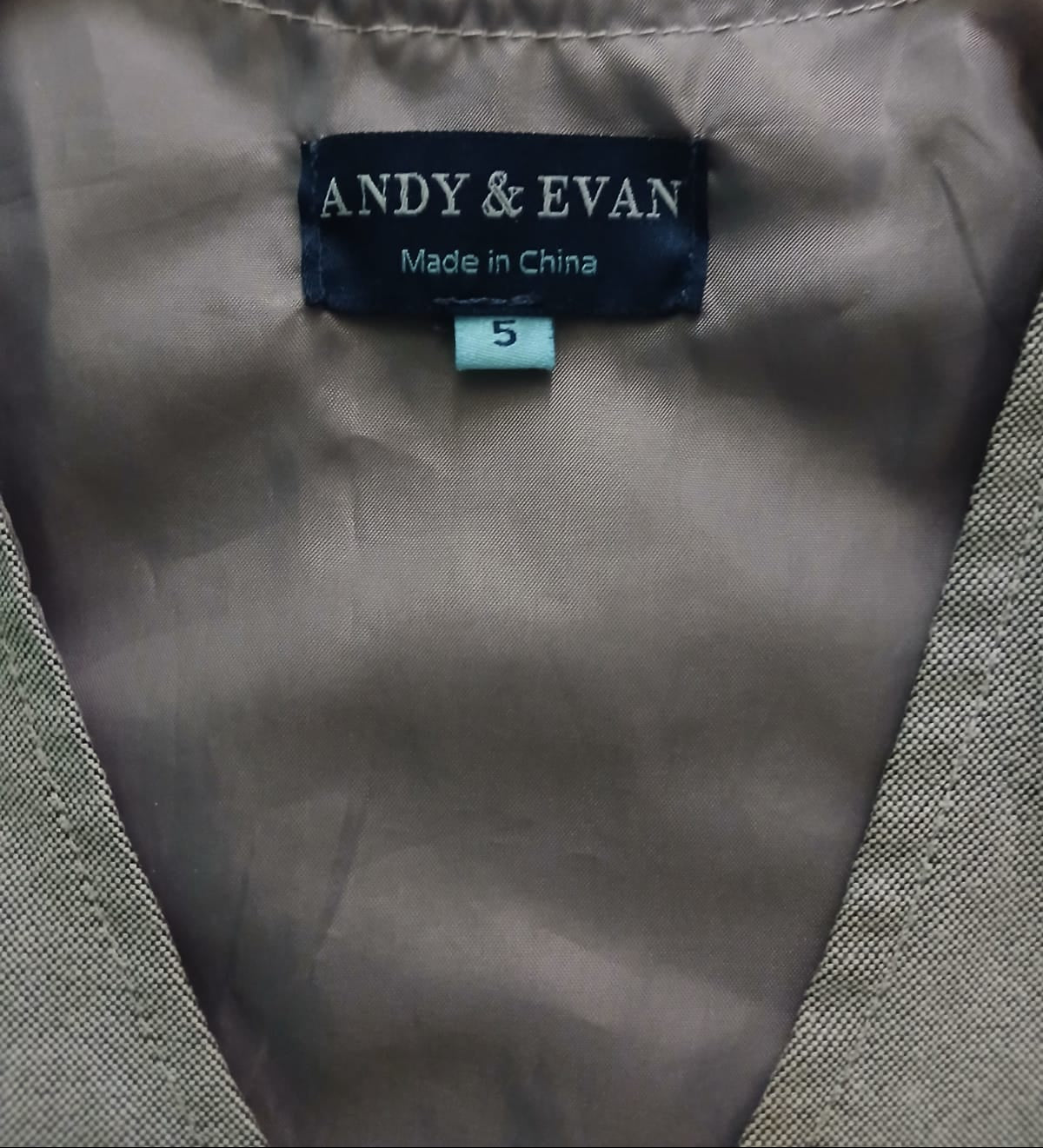 Chaleco Gris Andy & Evan 5 Años