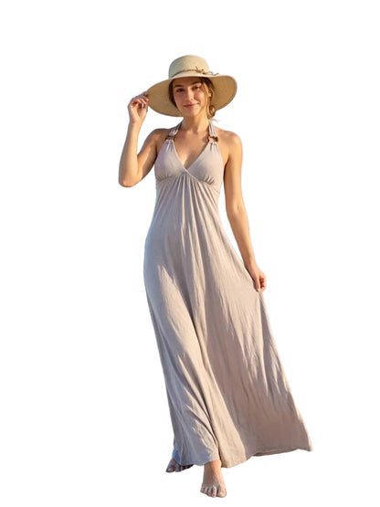 Vestido Largo de Playa Gris Love Culture Talla S