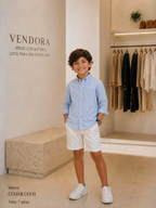 Camisa Niño Azul Oshkosh Talla 7 Años