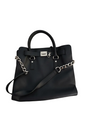 Michael Kors Black Leather Large Hamilton North South Tote