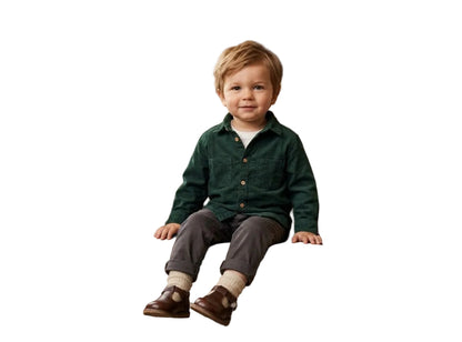 Camisa Verde Botella H&M 12 a 18 Meses