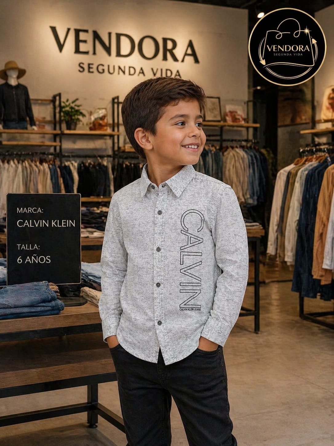 Calvin Klein Boys' Shirt 5 Years