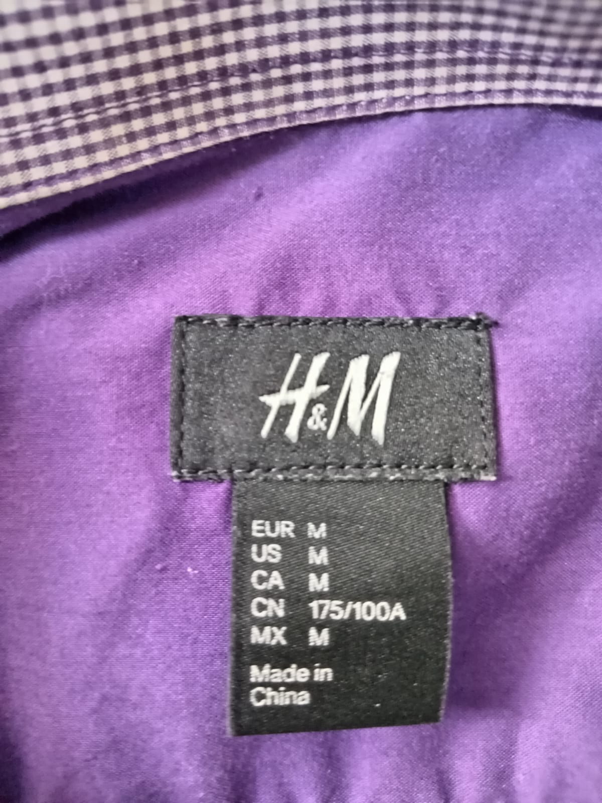 Camisa de Hombre H&M Talla M
