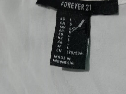 Blusa Blanca Forever 21 Talla L