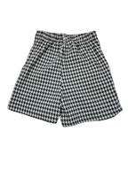 Short Corto Cuadros Blanco/Negro S-M