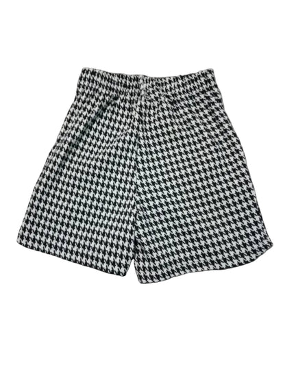Short Corto Cuadros Blanco/Negro S-M