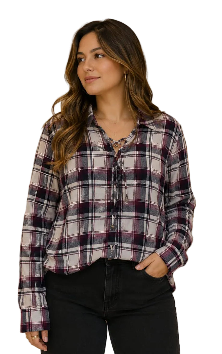 Camisa Manga Larga Peige Talla M