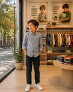 Camisa De Niño Denim & Flower 9-10 años