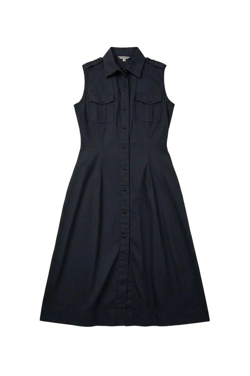 Vestido Vestido Camisero Negro sin Mangas Bitten by Sarah Jessica Parker, talla 8.