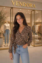 Blusa Animal Print Bold Elements Talla S