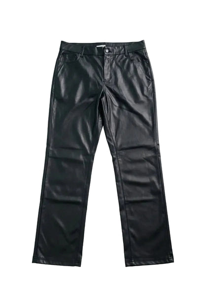 Pantalon Negro Piel Sintética Talla XL