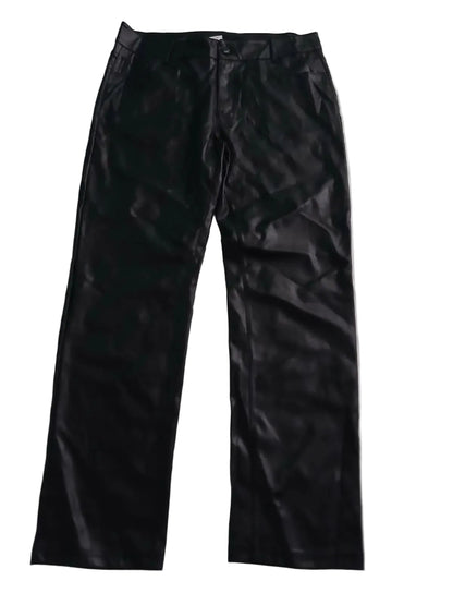 Pantalon Negro Piel Sintética Talla XL