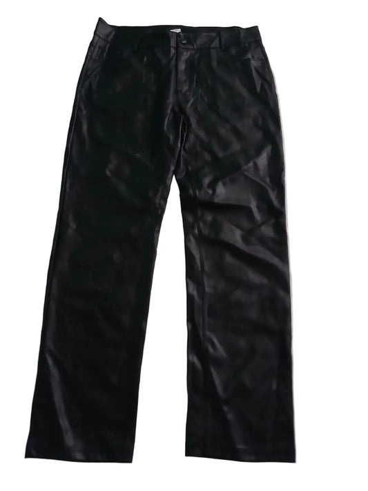 Pantalon Negro Piel Sintética Talla XL