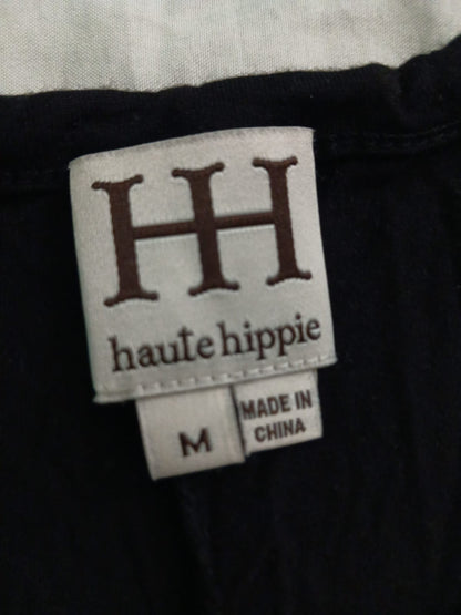 Blusa Negra Haute Hippie Talla M