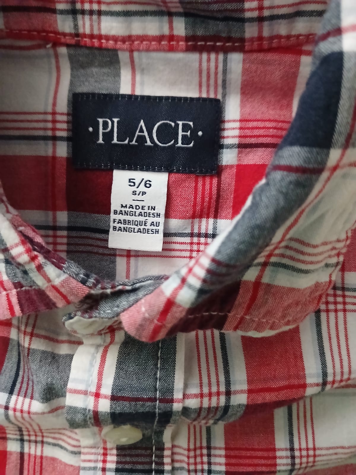 Camisa de Niño Place Talla 5-6 Años