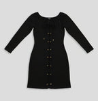 Black Dress Size S, with Dimples on the Front