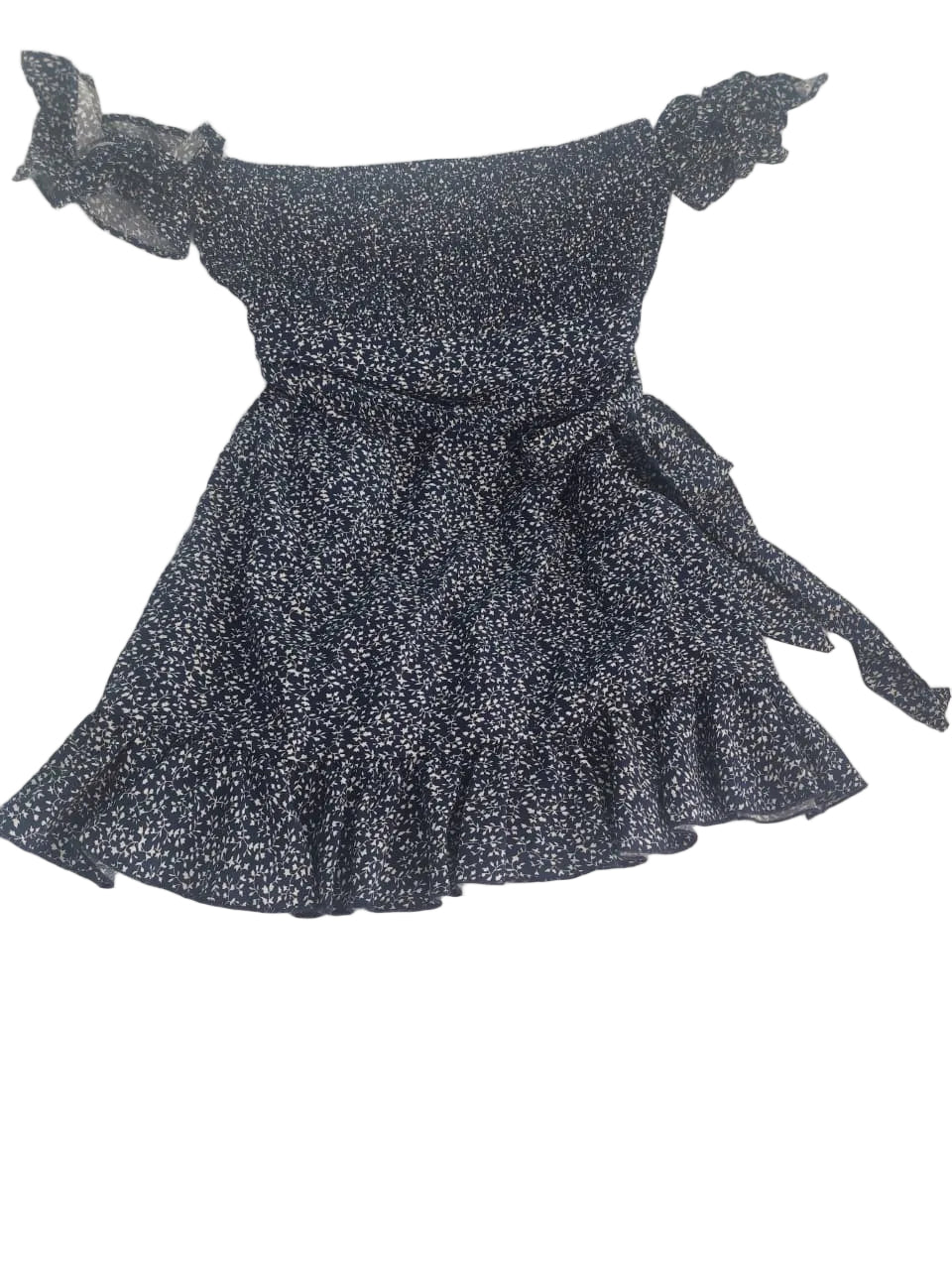 Vestido flores corto