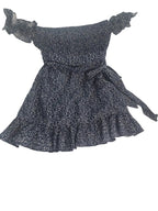 Vestido flores corto