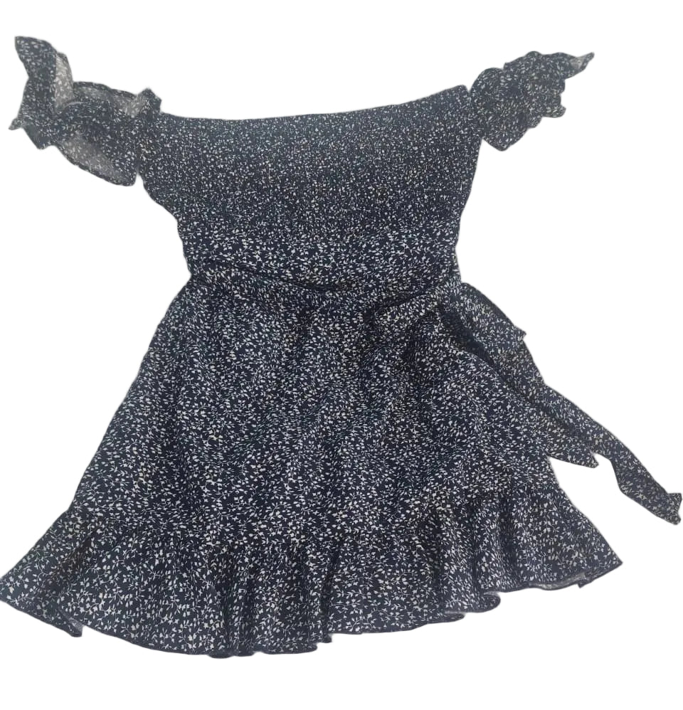 Vestido flores corto