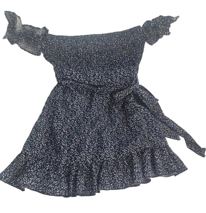 Vestido flores corto