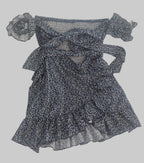 Vestido flores corto