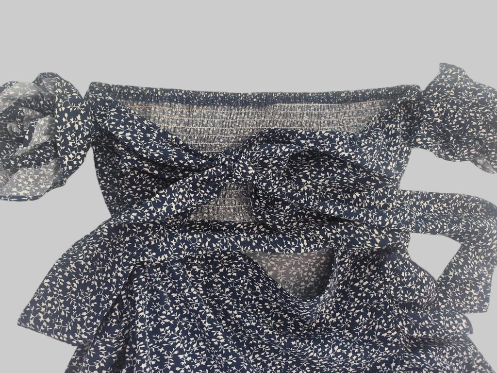 Vestido flores corto