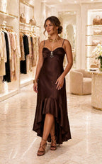 Vestido de Noche Cafe Talla M