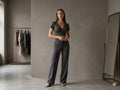 Blouse Top Size Small Olive Green