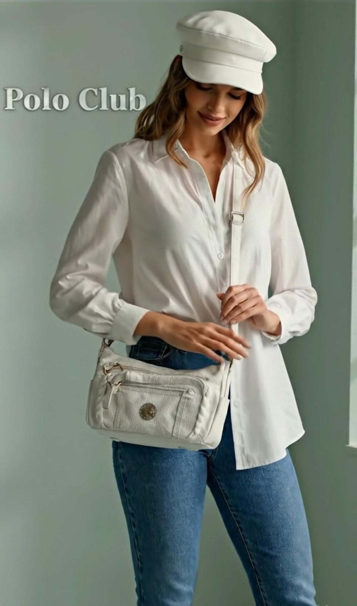 Bandolera Polo Club Beige