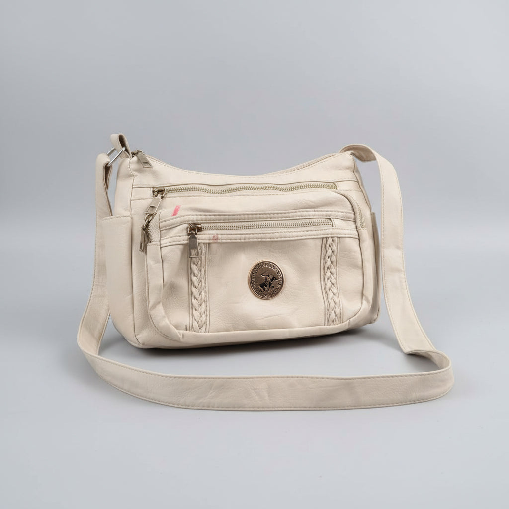 Bandolera Polo Club Beige