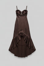 Vestido de Noche Cafe Talla M