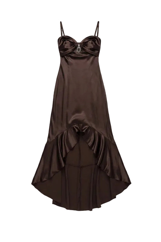 Vestido de Noche Cafe Talla M