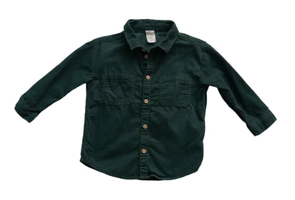 Camisa Verde Botella H&M 12 a 18 Meses