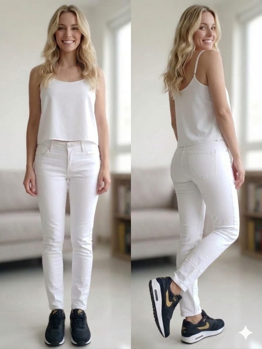 Blusa Blanca Forever 21 Talla L