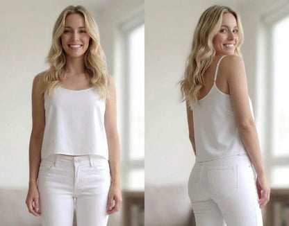 Blusa Blanca Forever 21 Talla L