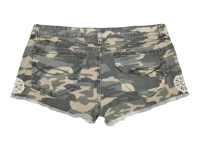 Short Camuflaje Detalles de Encaje Mujer Mudd Talla 11