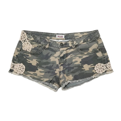 Short Camuflaje Detalles de Encaje Mujer Mudd Talla 11