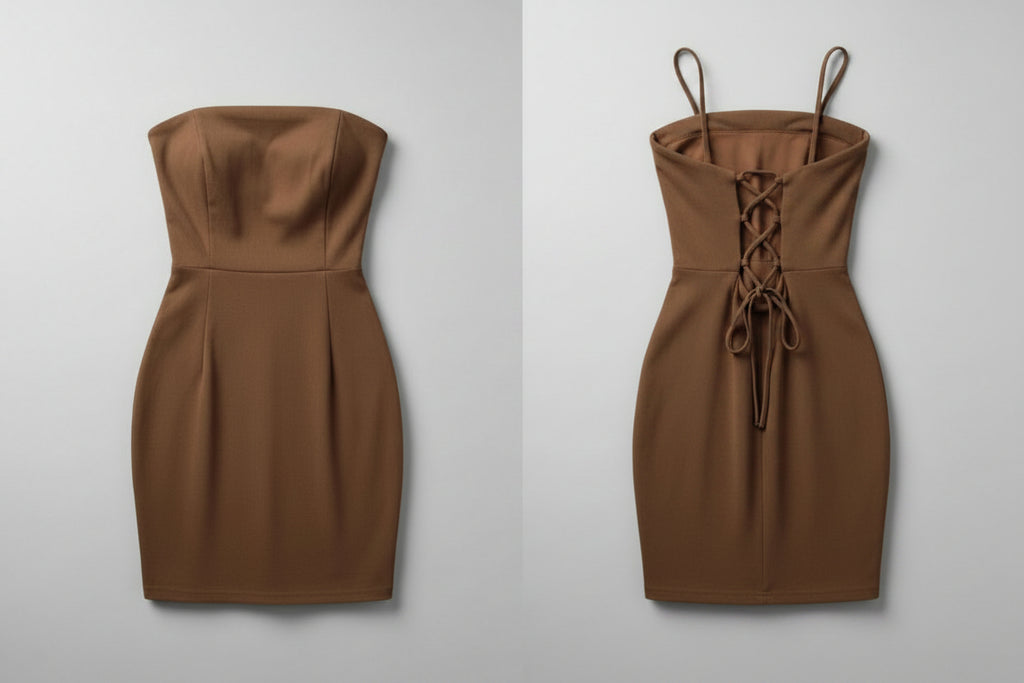 Vestido Cafe sin mangas