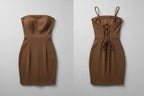 Vestido Cafe sin mangas