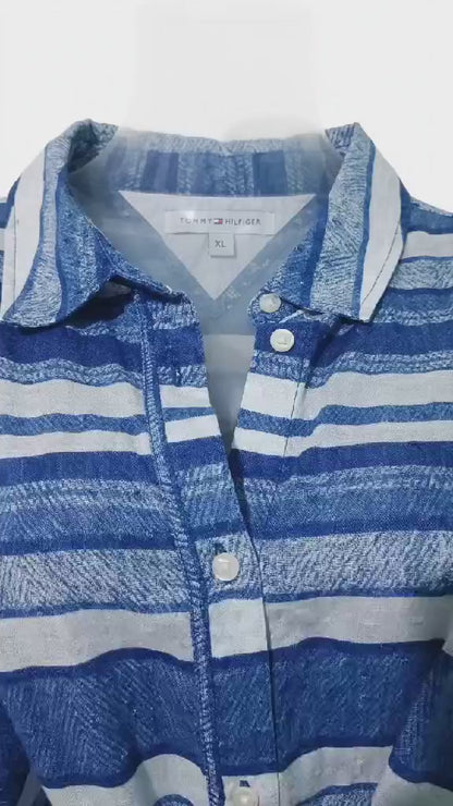 Vestido Camisero Tommy Hifilger Talla 16w Mexico T 38