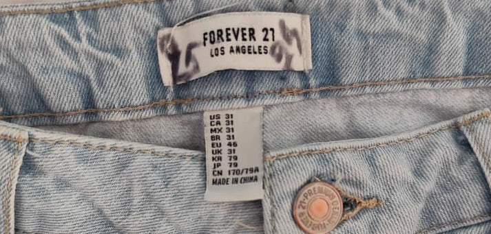 Short Mujer Forever 21 Talla 0XL